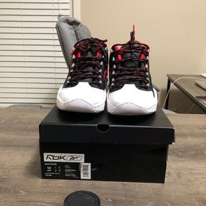 Reebok Question Mid James Harden, 10, Red/Black/White, Worn Once